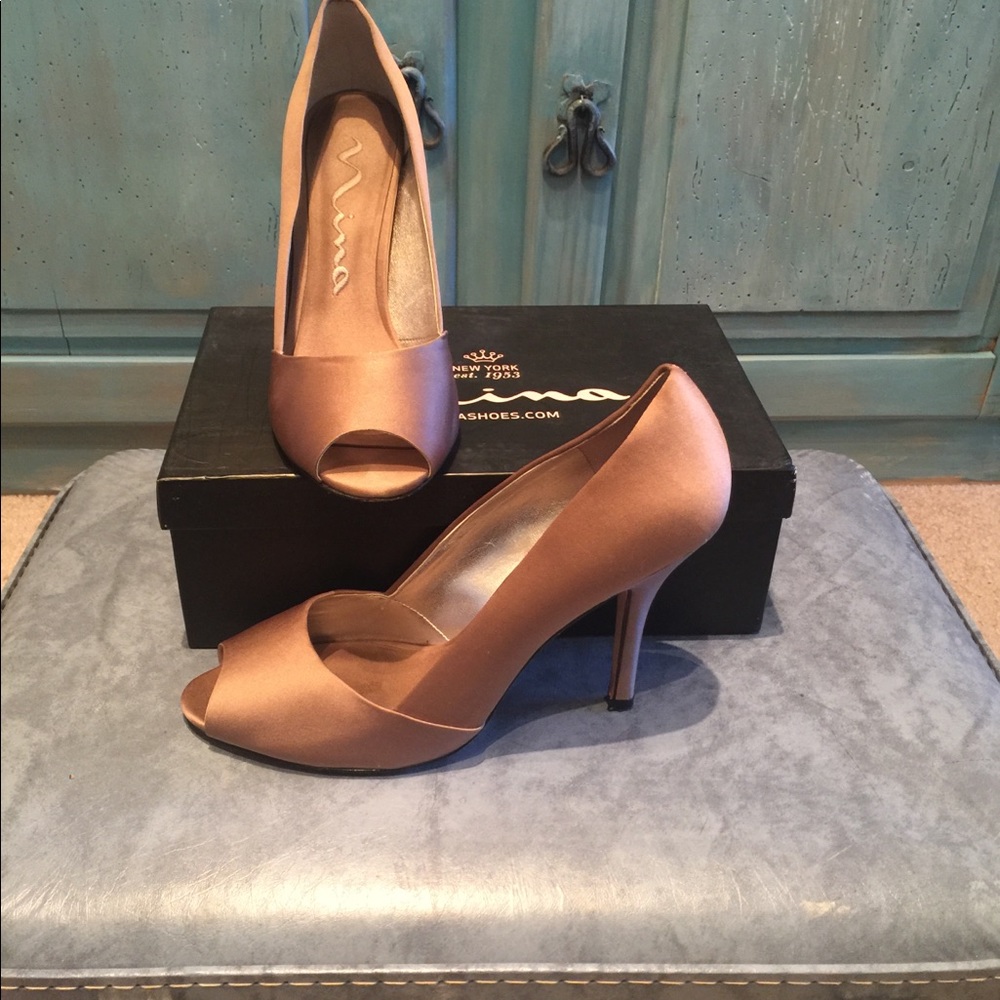 SOLD Nina peep toe heels